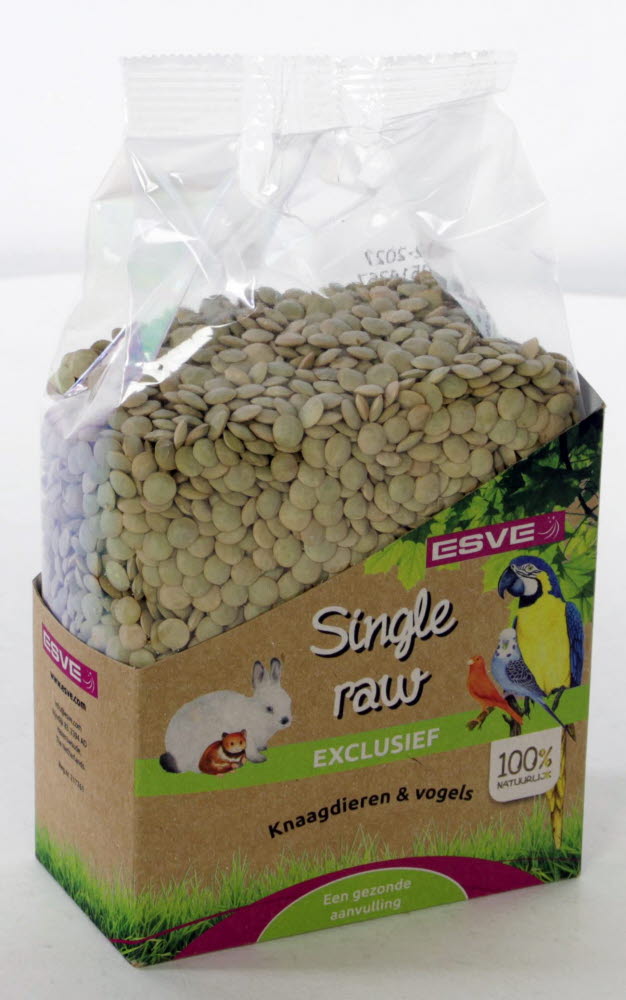 Single Raw Linzen Groen 600 gr.