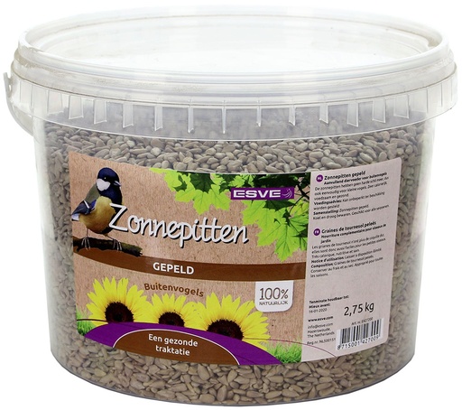 [E427200] Zonnepitten Gepeld emmer ESVE 2,75 kg.