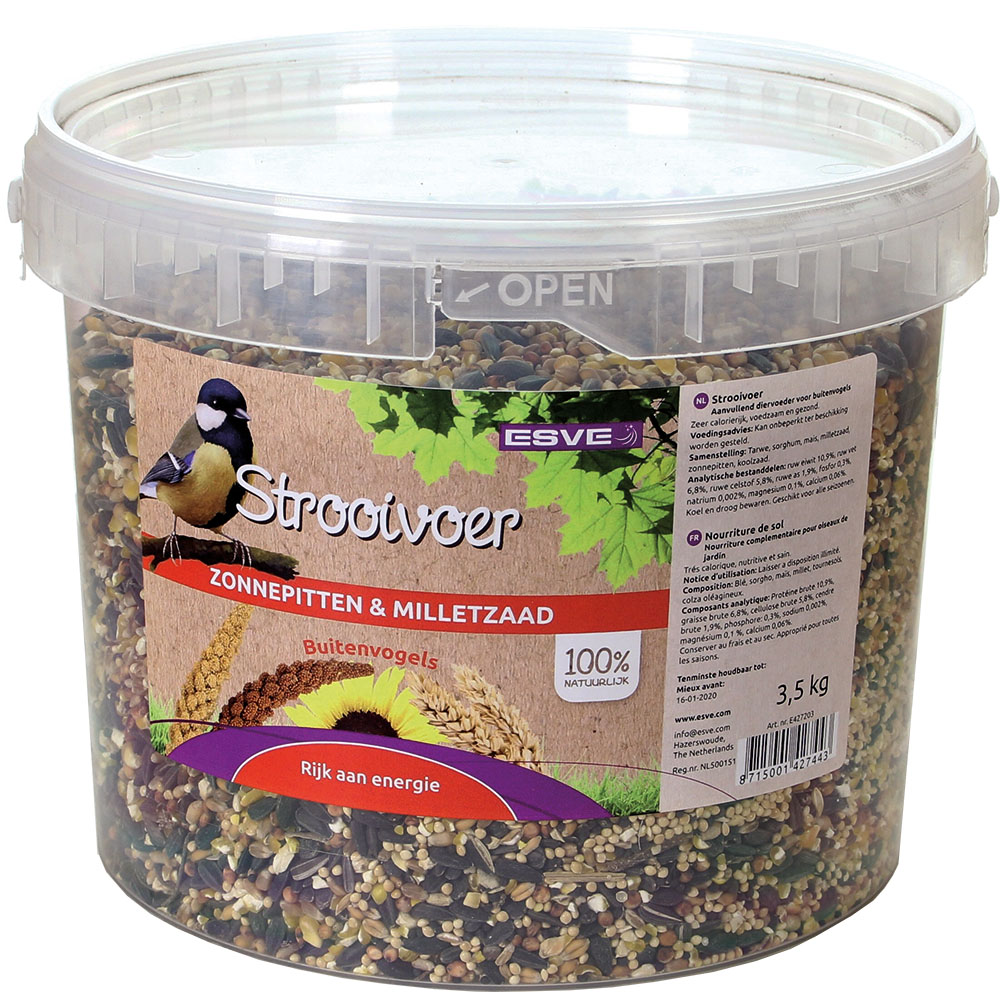 Strooivoer emmer ESVE 3,5 kg.