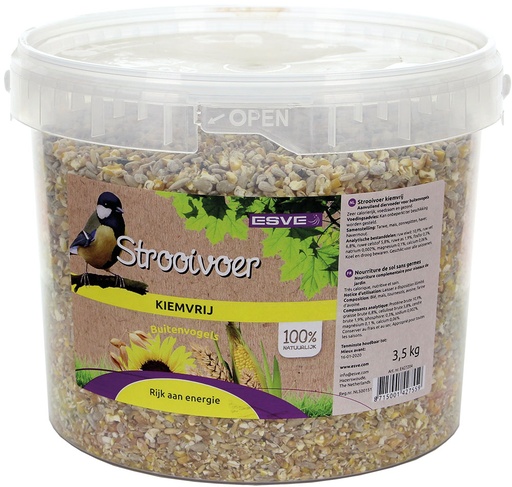 [E427204] Strooivoer Kiemvrij emmer ESVE 3,5 kg.