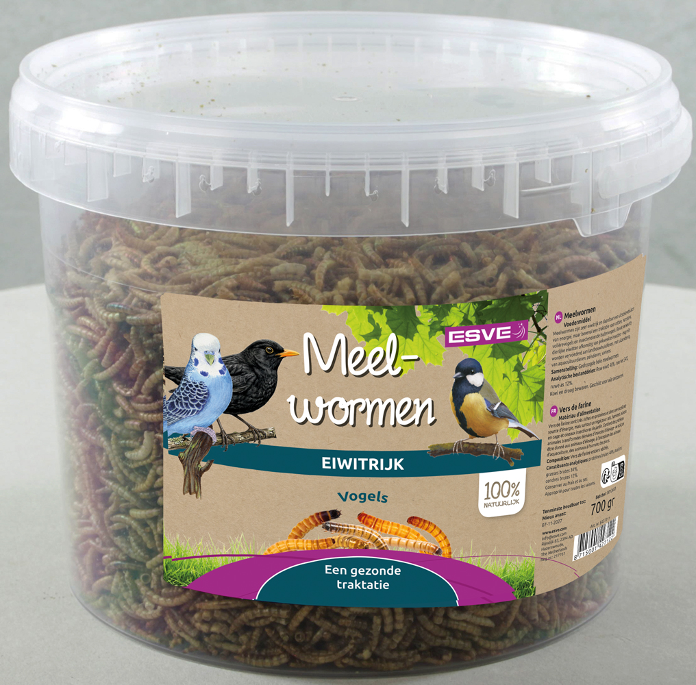 ESVE Meelwormen Emmer 700 gr. (per pallet)
