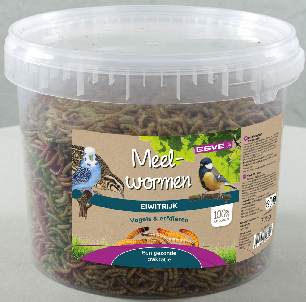 ESVE Meelwormen Emmer 700 gr. (per pallet)