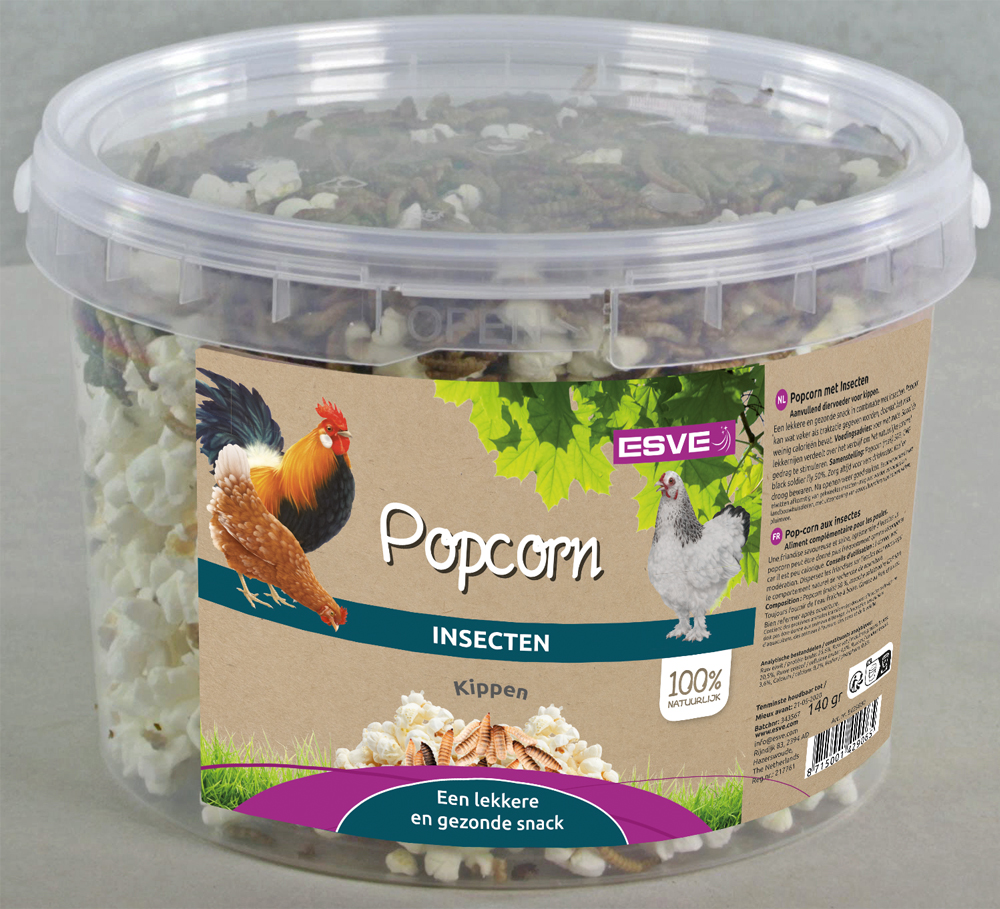 ESVE Kippenpopcorn met insecten 3 ltr.