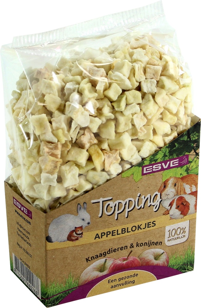 Topping Appelblokjes Knaagdier 100 gr.