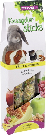 [E44041] Knaagdiersticks Fruit en Honing 2 st.