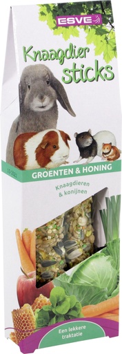 [E44043] ESVE Knaagdiersticks Groenten en Honing 2 st.