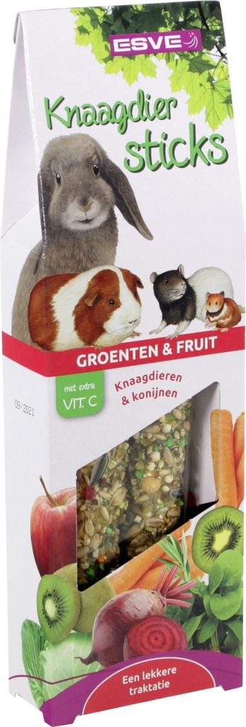 ESVE Knaagdiersticks Vit.C Groenten en Fruit 2 st.