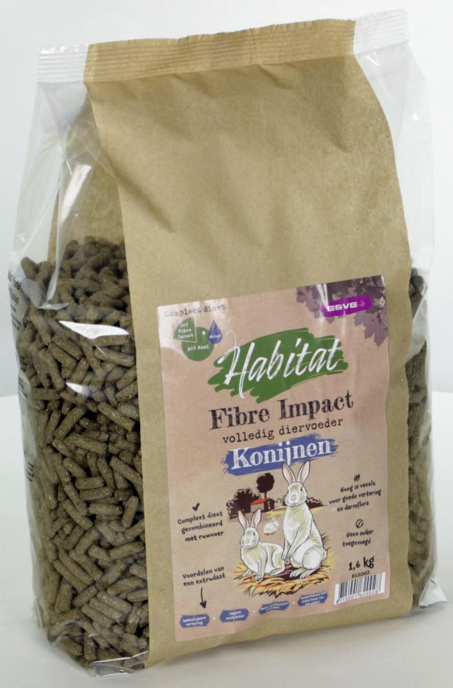 ESVE Habitat Fibre Impact Konijn 1,6 kg.
