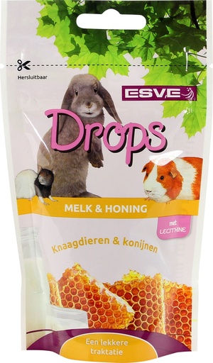 [E804002] ESVE Knaagdier Drops Melk & Honing 75 gr.