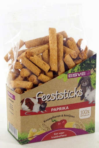[E813003] ESVE Feeststicks Paprika Knaagdier 175 gr.