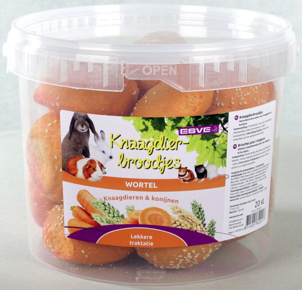 Knaagdierbroodjes Wo-Bo s Emmer 20 x 1 st.