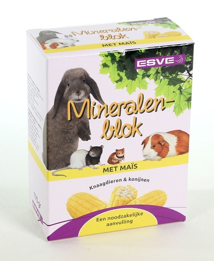 [E844002] ESVE Mineralenblok met Mais 1 st.