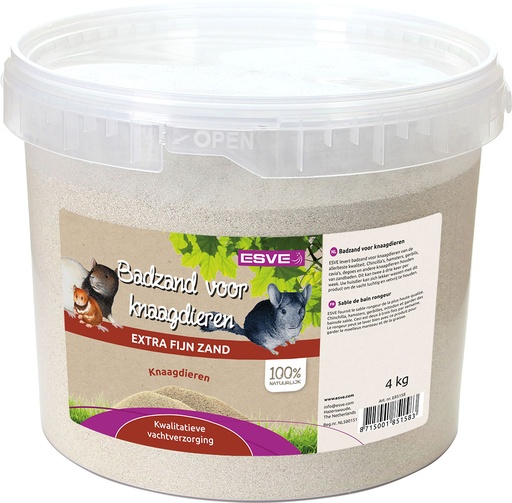[E85158] ESVE Knaagdier Badzand Emmer 4 kg.