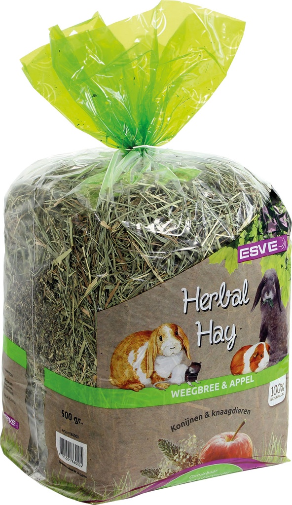 ESVE Herbal Hay Weegbree&Appel 6 x 500 gr.