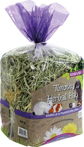 [E86105] Timothy Hay Kamille & Paardenbloem 6 x 600 gr.