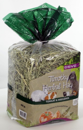 [E86110] Timothy Hay Tomaat & Weegbree 6 x 600 gr.