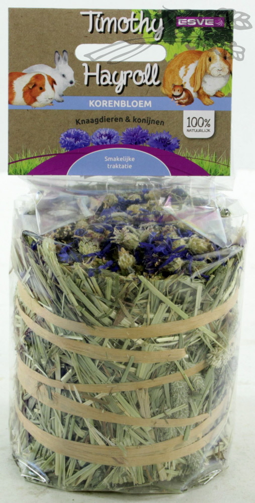 ESVE Timothy Hay Roll Korenbloem 8 x 100 gr.