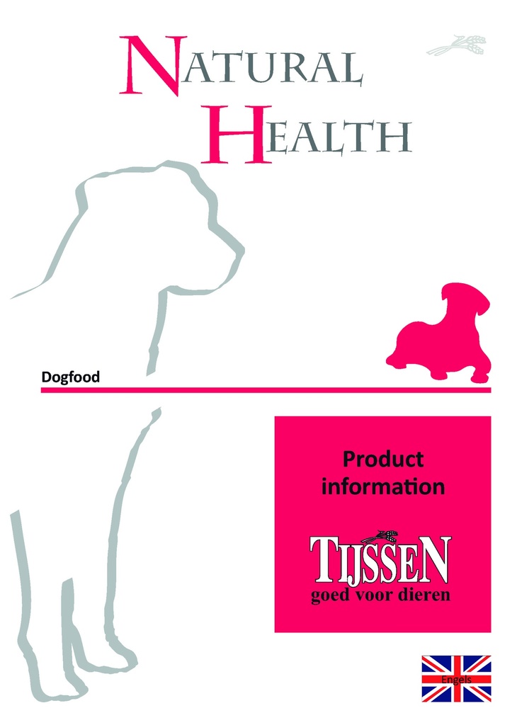Natural Health Dog Folder Droog Engels