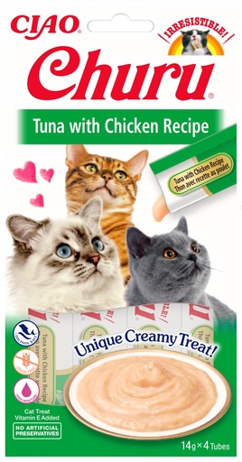 [FP70068] Inaba Churu Tuna & Chicken (12 x 4 x 14 gr.)