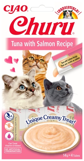 [FP70072] Inaba Churu Tuna & Salmon (12 x 4 x 14 gr.)