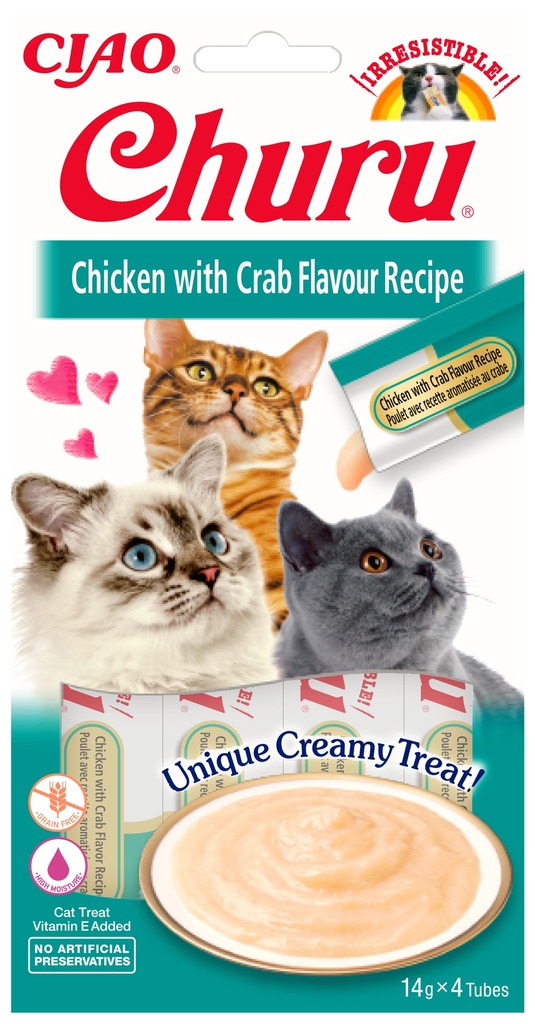 Inaba Churu Chicken & Crab (12 x 4 x 14 gr.)