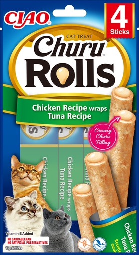 [FP70076] Inaba Churu Rolls Wraps Tuna (12 x 4 x 10 gr.)