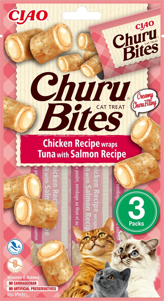 Inaba Bites Wraps Tuna & Salmon (12 x 3 x 10 gr.)