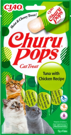 [FP70101] Inaba Pops Tuna & Chicken (12 x 4 x 15 gr.)