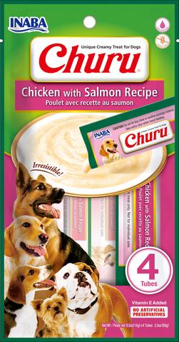 [FP70108] Inaba Dog Churu Chicken & Salmon (12 x 4 x 14 gr.)