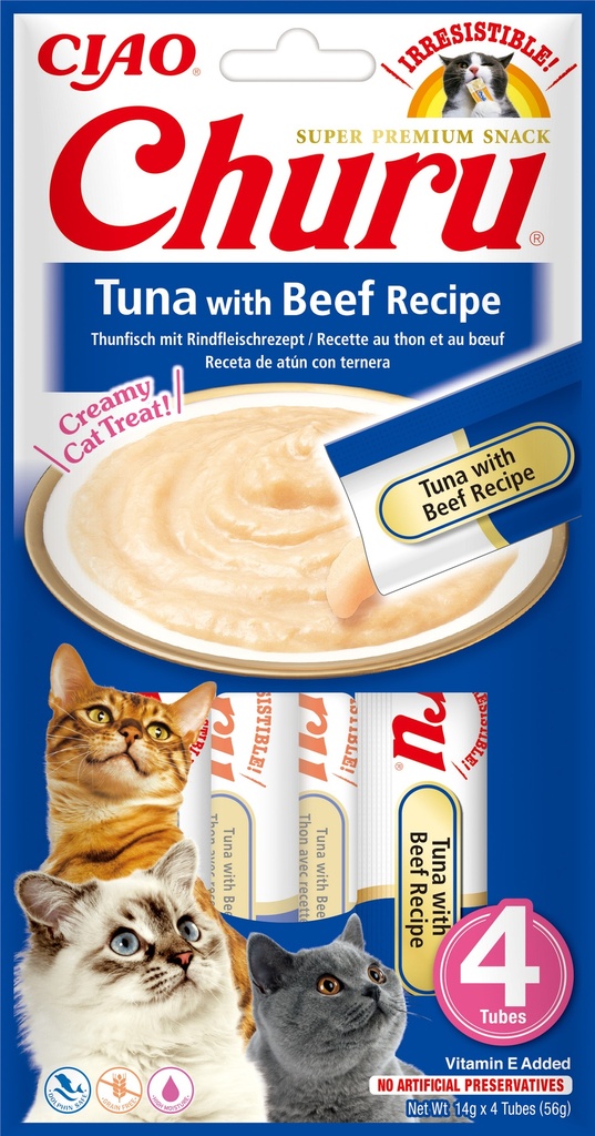 Inaba Churu Tuna & Beef (12 x 4 x 14 gr.)