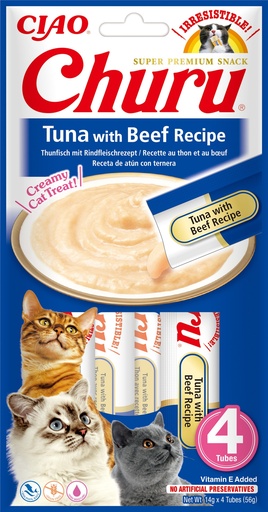 [FP70177] Inaba Churu Tuna & Beef (12 x 4 x 14 gr.)