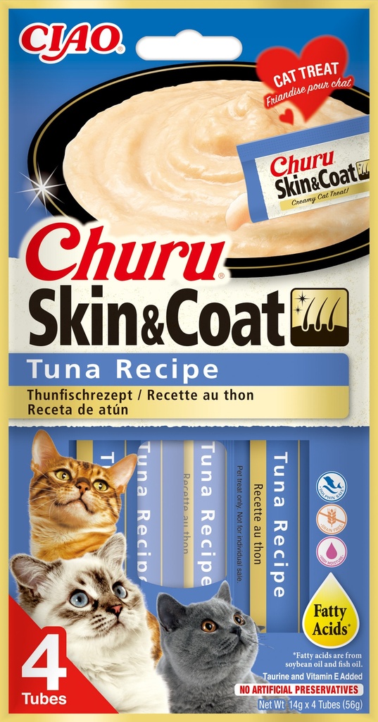 Inaba Churu Skin & Coat Tuna (12 x 4 x 14 gr.)