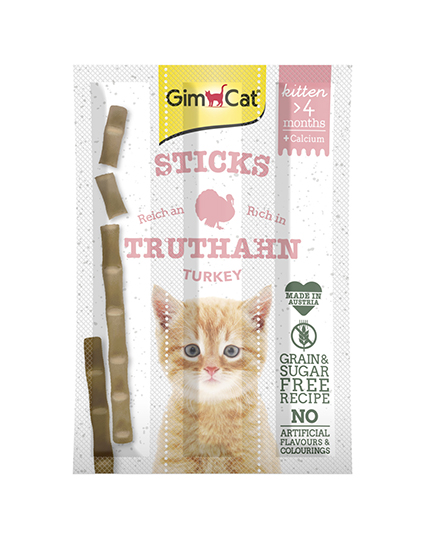 Gimcat Sticks Kitten Kalkoen 3 st.