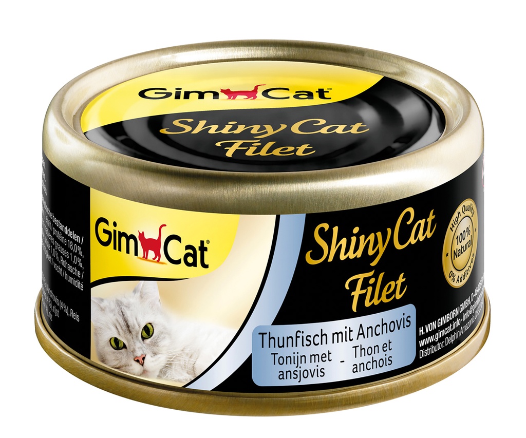 ShinyCat Blik Filet Tonijn & Ansjovis 24 x 70 gr.