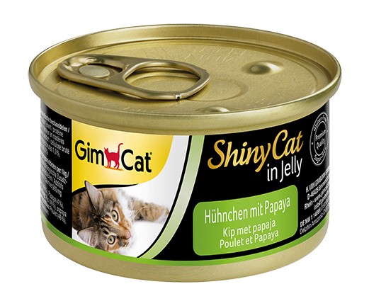 ShinyCat Blik Kip met Papaja 24 x 70 gr.