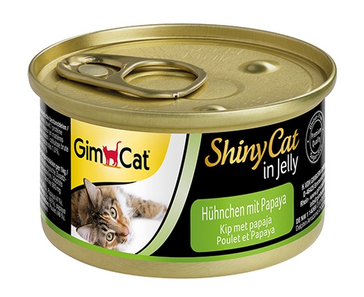[GIM2948] ShinyCat Blik Kip met Papaja 24 x 70 gr.