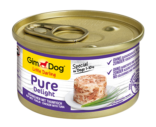 GimDog LD Pure Delight Kip met Tonijn 12 x 85 gr.