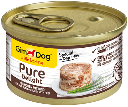 GimDog LD Pure Delight Kip met Rund 12 x 85 gr.