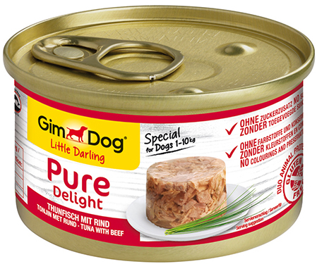 GimDog LD Pure Delight Tonijn met Rund 12 x 85 gr.
