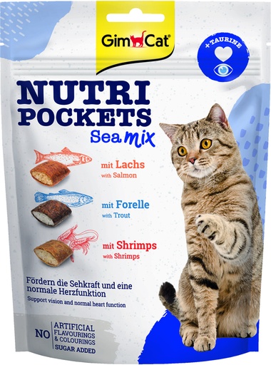 [GIM9176] GimCat Nutri Pockets Sea-Mix 150 gr.