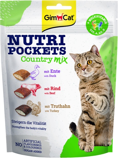 [GIM9183] GimCat Nutri Pockets Country-Mix 150 gr.