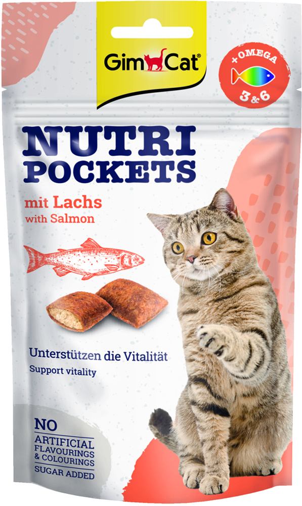 GimCat Nutri Pockets Zalm 60 gr.