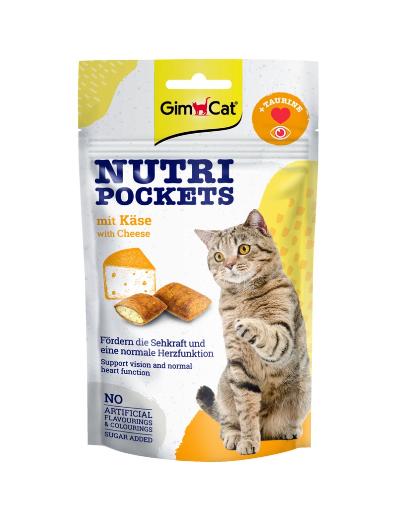 GimCat Nutri Pockets Kaas & Taurine 60 gr.
