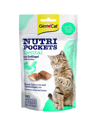 [GIM9244] GimCat Nutri Pockets Dental 60 gr.