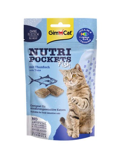 [GIM9633] GimCat Nutri Pockets Tonijn 60 gr.