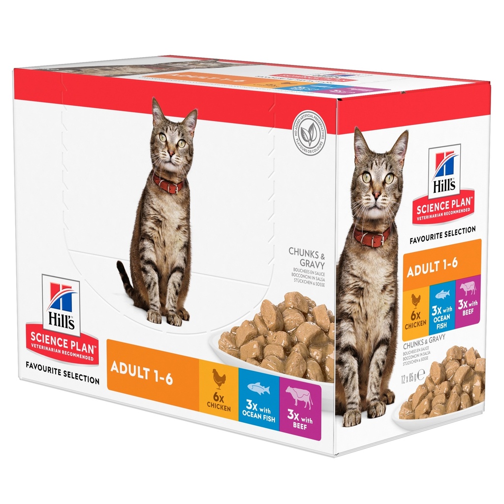 Hills Feline Pouch MP Adult Classic (12 x 85 gr.)