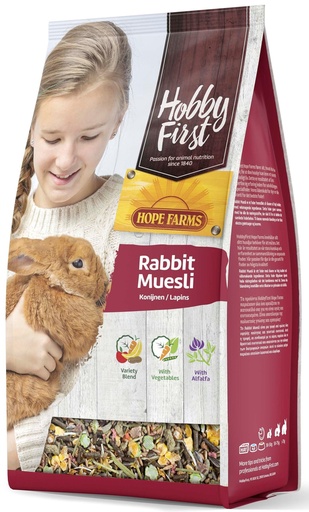[HF663522] Hope Farms Rabbit Muesli 2,5 kg.