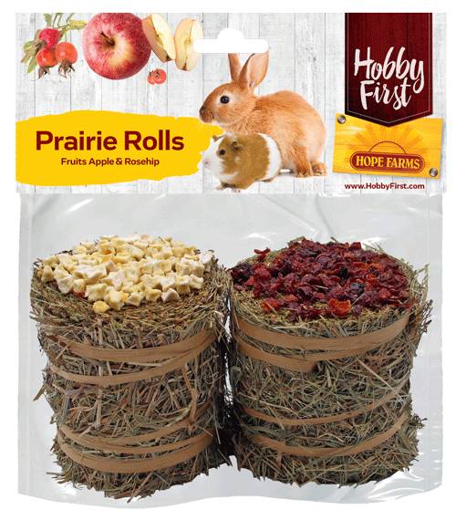 Hope Farms Prairie Rolls Fruits Appel Rozenbottel 4 x 200 gr.