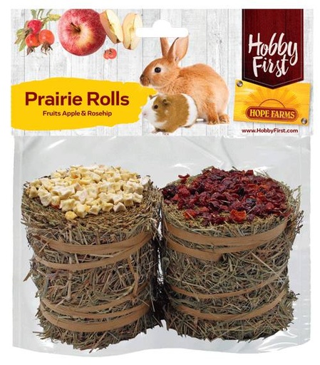 [HF663783] Hope Farms Prairie Rolls Fruits Appel Rozenbottel 4 x 200 gr.