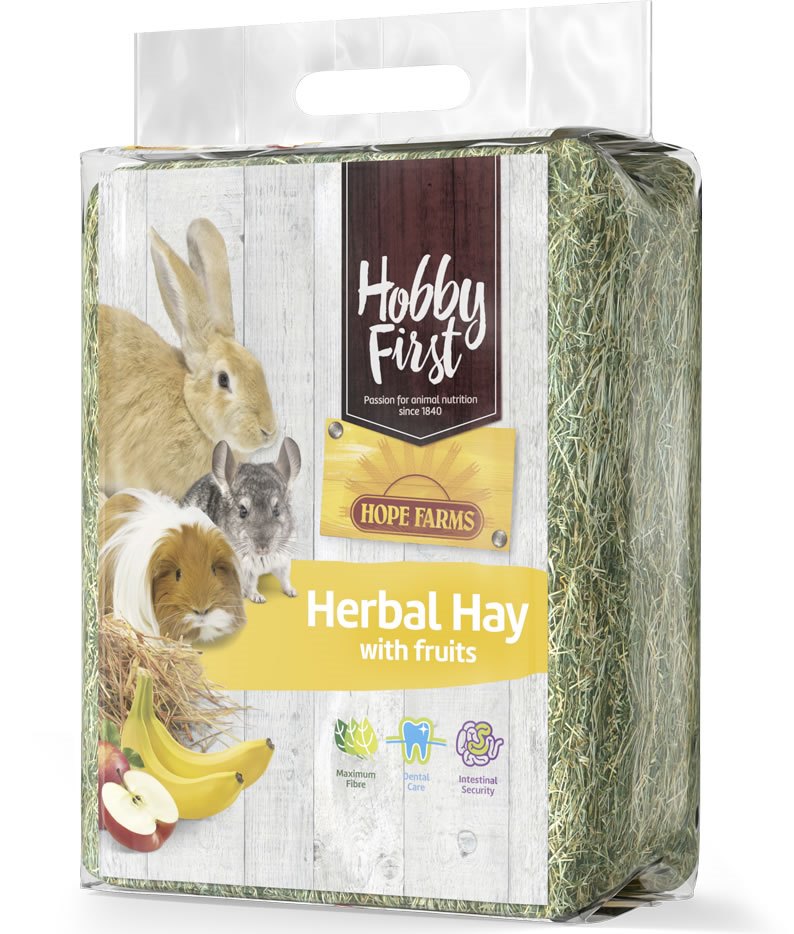 Hope Farms Herbal Hay with Fruits 4 x 1 kg.